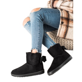 TRENDI Black Suede Mukluki