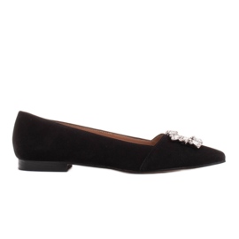 Marco Shoes Ballerinas with decorative stones black Marco Shoes Ballerinas with decorative stones black