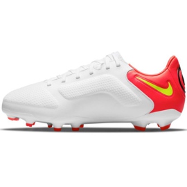 Nike Legend 9 Pro Fg Jr DA1335 176 soccer shoes white, red white Nike Legend 9 Pro Fg Jr DA1335 176 soccer shoes white, red white