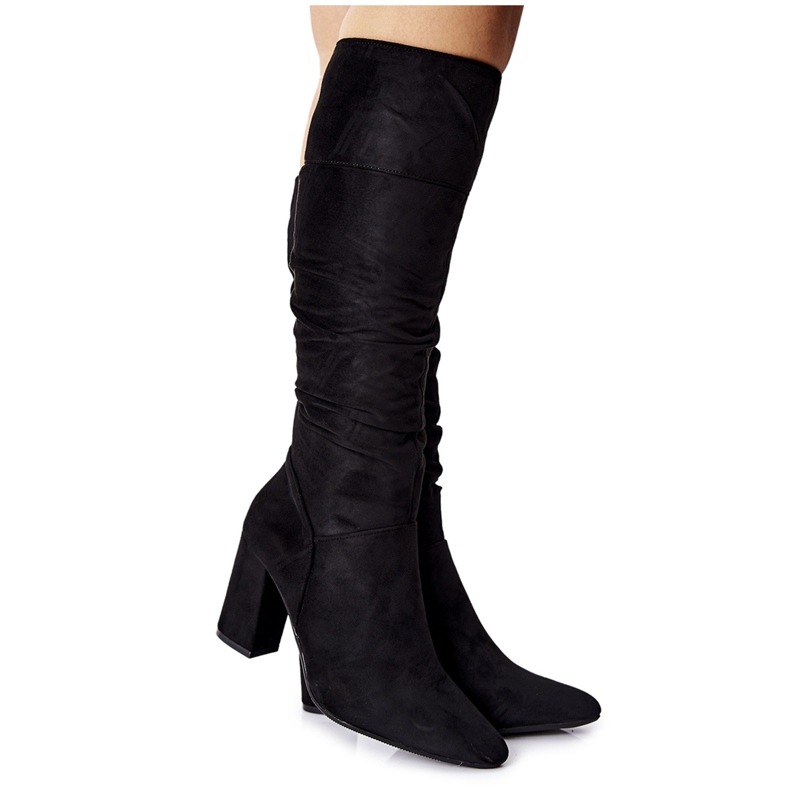 Vinceza Black Dorelle Suede Black Boots