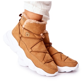 Warm snow boots Big Star Camel II274266 beige yellow