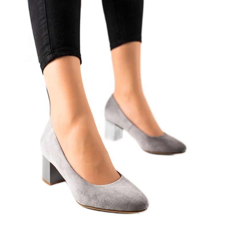 M.Daszyński Gray Pumps grey