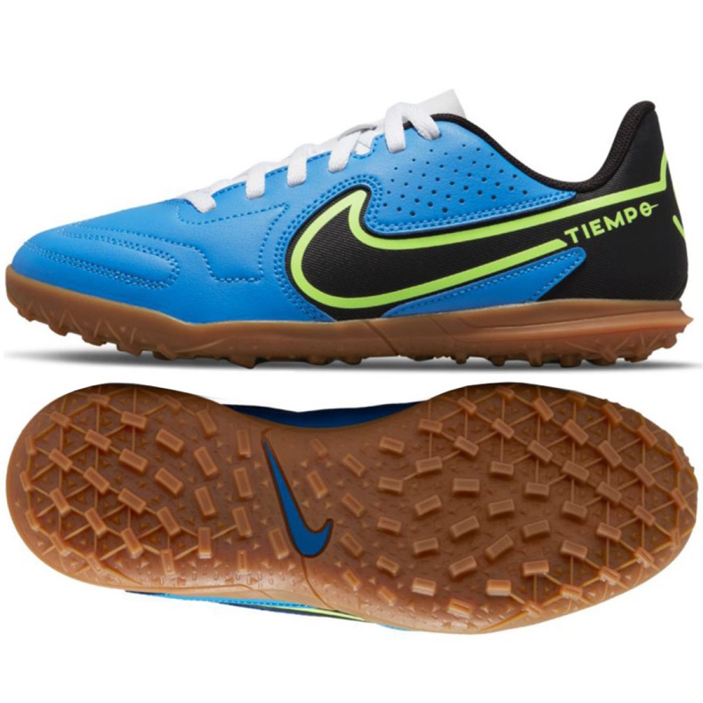 Nike Tiempo Legend 9 Club Tf Jr DA1334 403 football shoes multicolored blue