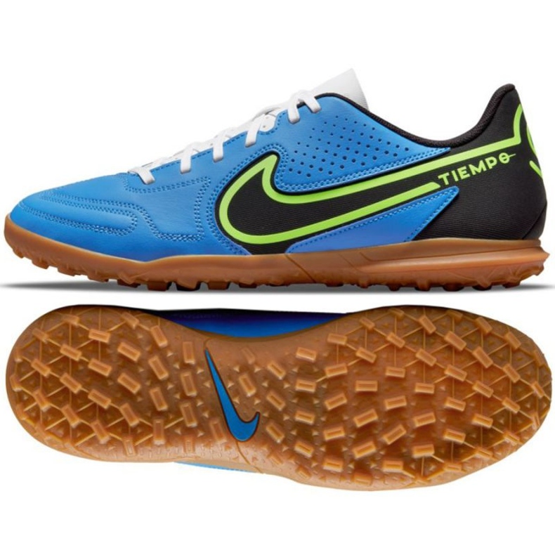 Nike Tiempo Legend 9 Club Tf M DA1193 403 football shoes blue blue