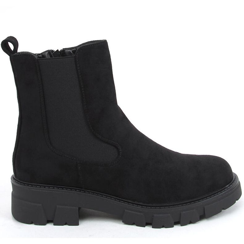 Hege Black suede Chelsea boots