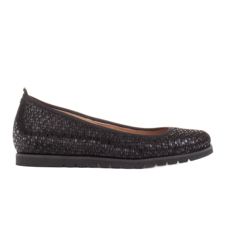 Marco Shoes Light ballerinas with a very soft underside and a hidden gusset black