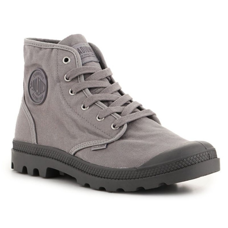 Palladium Pampa High Hi 02352-071-M Gray Flannel shoes grey