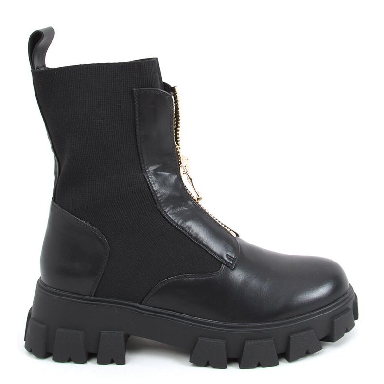 Boots with a sock upper Ragna Black