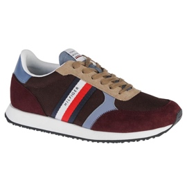 Tommy Hilfiger Runner Lo Color Mix shoes FM0FM03815-GR8 brown