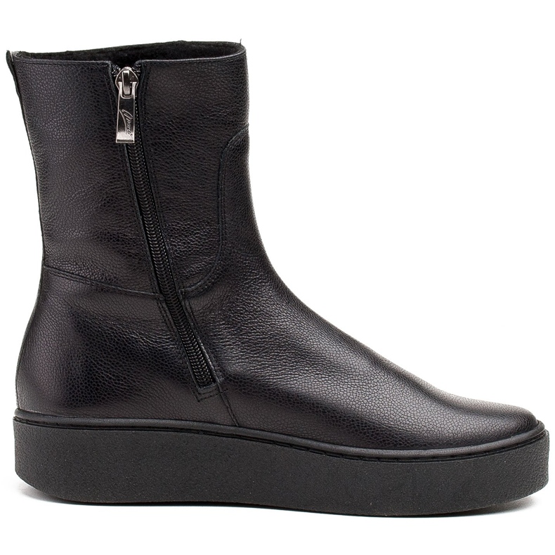 Marco Shoes Comfortable boots 1433B Marco with a flat bottom black