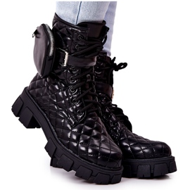 PG2 Quilted Black Maureen Boots On A Post