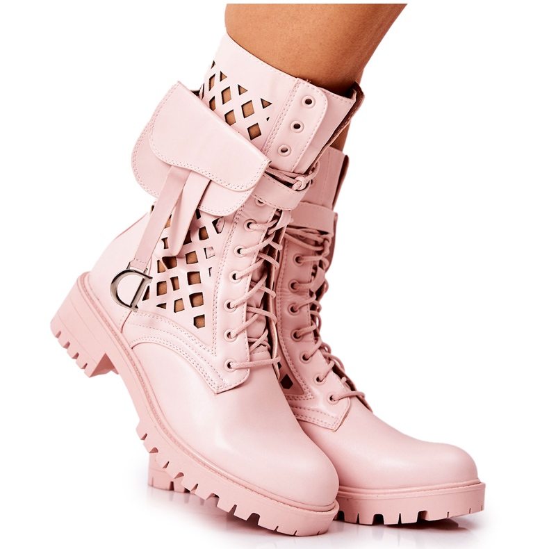 PS1 Openwork boots with the kidney Pink Rock Star