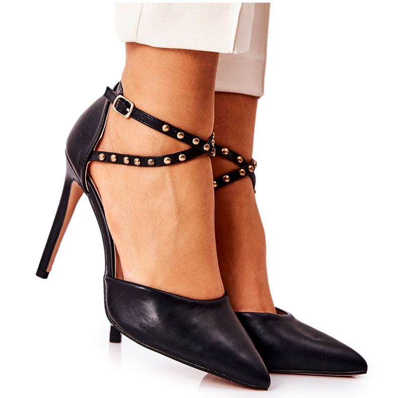 WS1 Stilettos with stripes Black jets Remmes