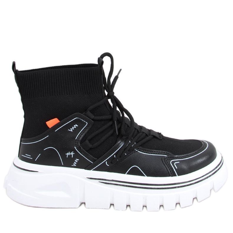 Malin Black sock sports shoes
