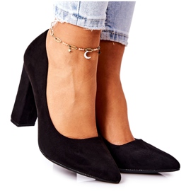 WS1 Suede Pumps On A Black Valoris Bar WS1 Suede Pumps On A Black Valoris Bar