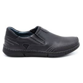 Polbut Men's slip-on shoes J51 gray black grey