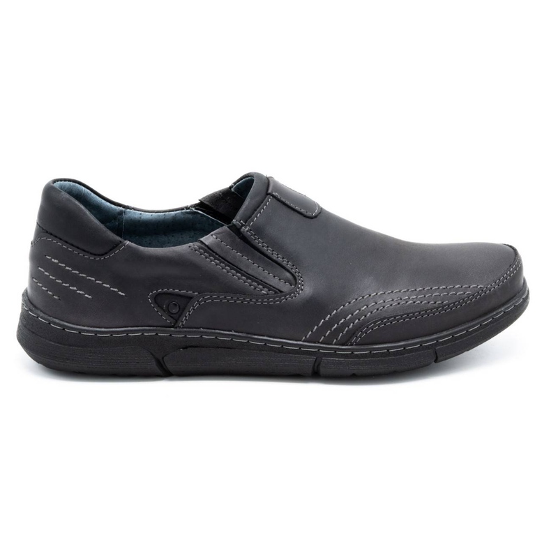 Polbut Men's slip-on shoes J51 gray black grey