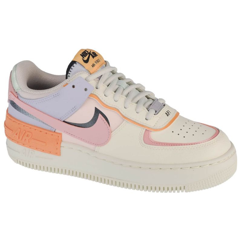 Nike air force 1 shadow beige pink clearance orange