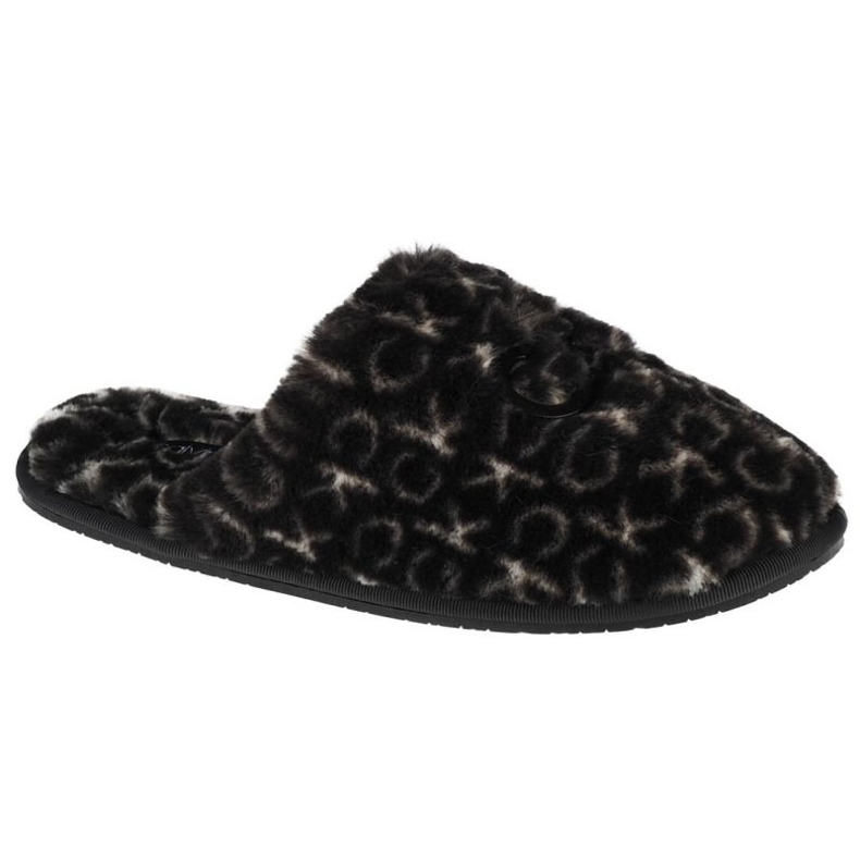Calvin Klein Slipper Mule Fur Mono slippers HW0HW00536-0GK black