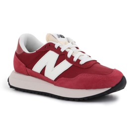 Shoes New Balance W WS237DF1 white red Shoes New Balance W WS237DF1 white red