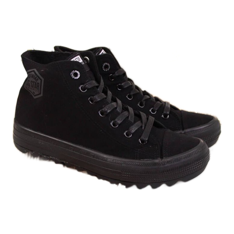 Textile sneakers Big Star W FF274244 black