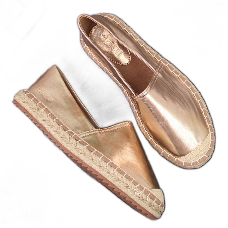Big Star Espadrilles W HH274503 gold golden Big Star Espadrilles W HH274503 gold golden