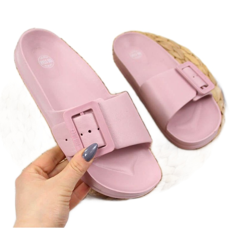 Beach slippers Big Star W FF274A387 pink