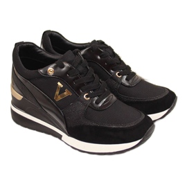 Wedge sneakers Potocki W WM747A black golden