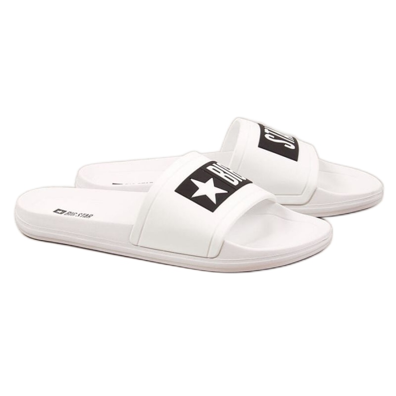 White Big Star M DD174700 pool slippers for the pool