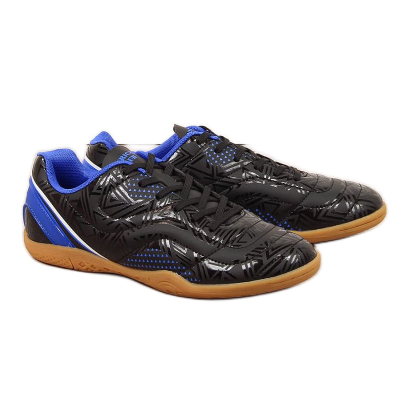 American Club Jr. AM763B indoor shoes black white