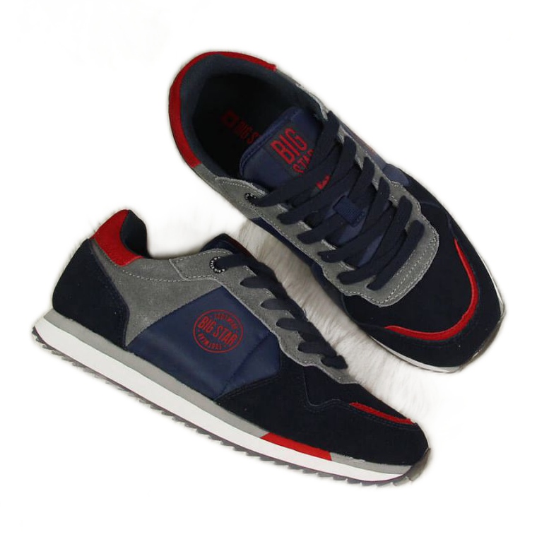Big Star W GG274A055 navy sneakers black red navy blue grey