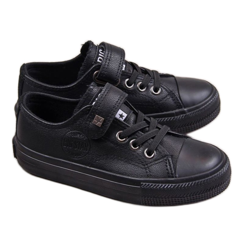 Velcro sneakers Big Star Jr EE374034 black white