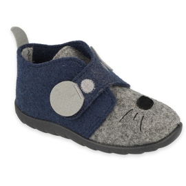 Befado children's shoes 526P080 navy blue grey Befado children's shoes 526P080 navy blue grey