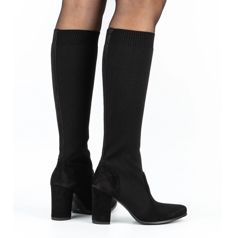 Exquisite Women's high-heeled boots 1271 black