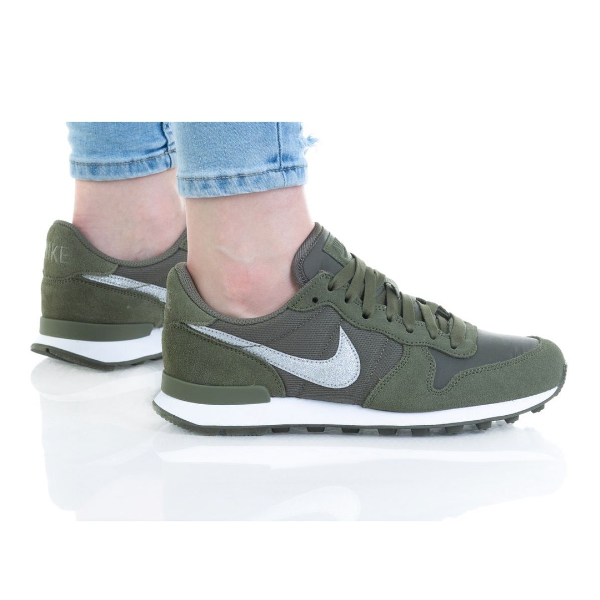 Nike Internationalist Basket Femme Kaki Nike Nike Sportswear Nike