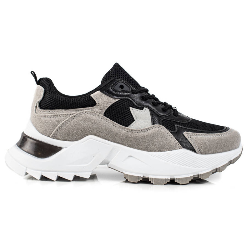 Sweet Shoes Gray and black Sneakers grey Sweet Shoes Gray and black Sneakers grey