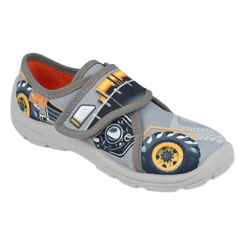 Befado children's shoes 009X015 black grey yellow