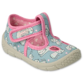 Befado children's shoes 533P014 blue pink Befado children's shoes 533P014 blue pink