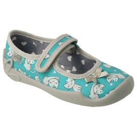 Befado children's shoes 114X453 grey green Befado children's shoes 114X453 grey green