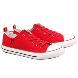 Low-top sneakers Big Star M JJ174063 red