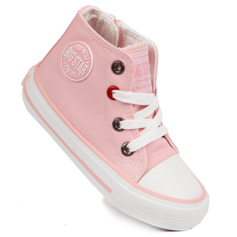 Textile sneakers Big Star Jr HH374087 black pink