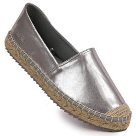 Espadrilles Big Star W HH274504 silver beige