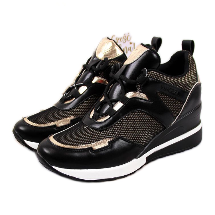 Wedge sneakers Vinceza JAN63 black