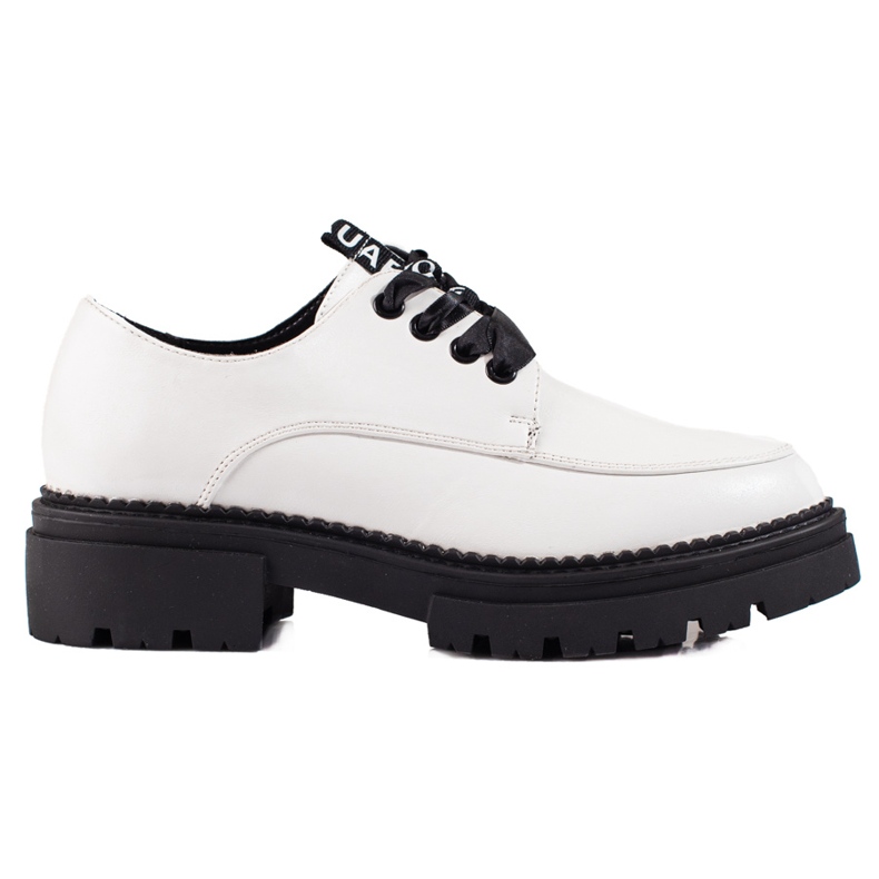 La.Fi Lace-up fashion shoes white black