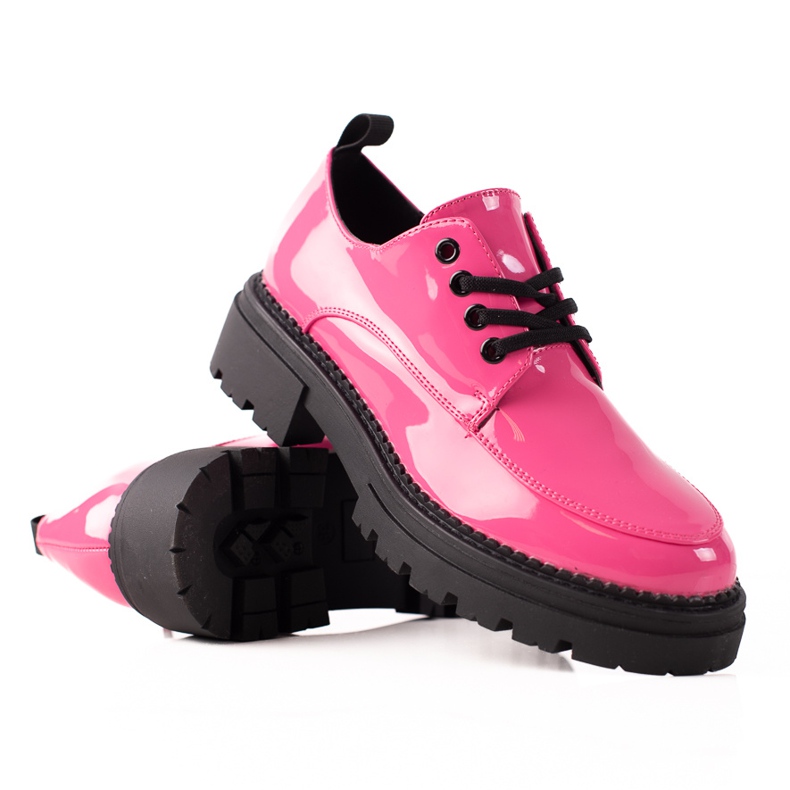 La.Fi Stylish lace-up shoes pink