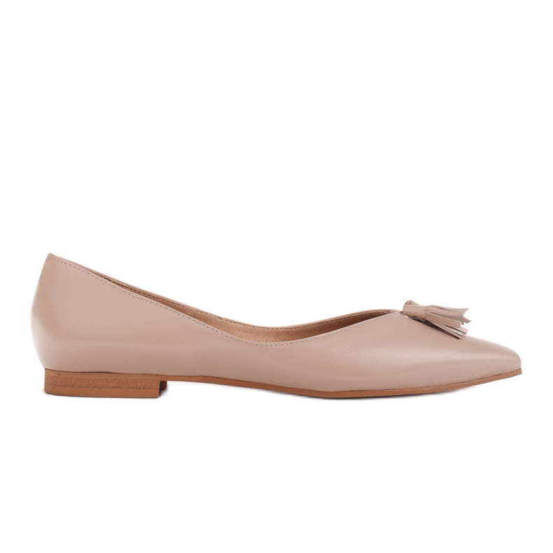 Marco Shoes Women's ballerinas with low sides beige