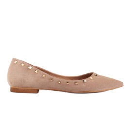 Marco Shoes Ballerinas with decorative studs beige Marco Shoes Ballerinas with decorative studs beige