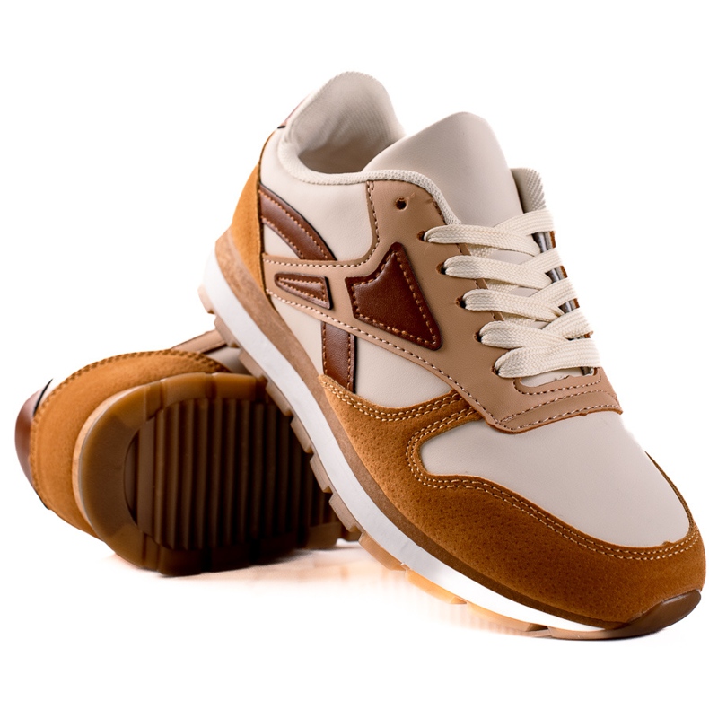 TRENDI Casual Sport Shoes beige brown