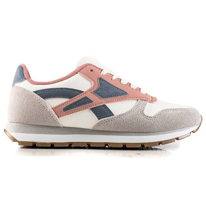 TRENDI Casual Sport Shoes white navy blue pink grey