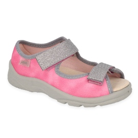 Befado children's shoes 869X161 pink silver Befado children's shoes 869X161 pink silver